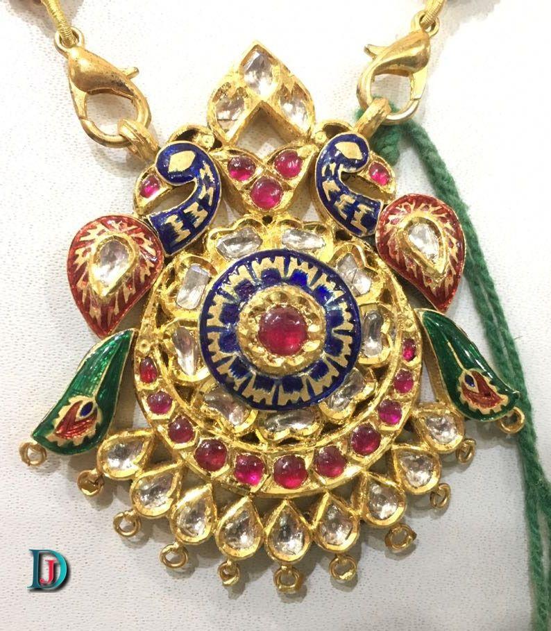 New and Latest Design of Rajasthani Desi gold kundan Gala-Pendal 