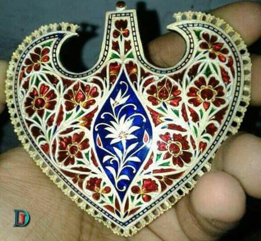 New and Latest Design of Rajasthani Desi gold kundan Gala-Pendal 