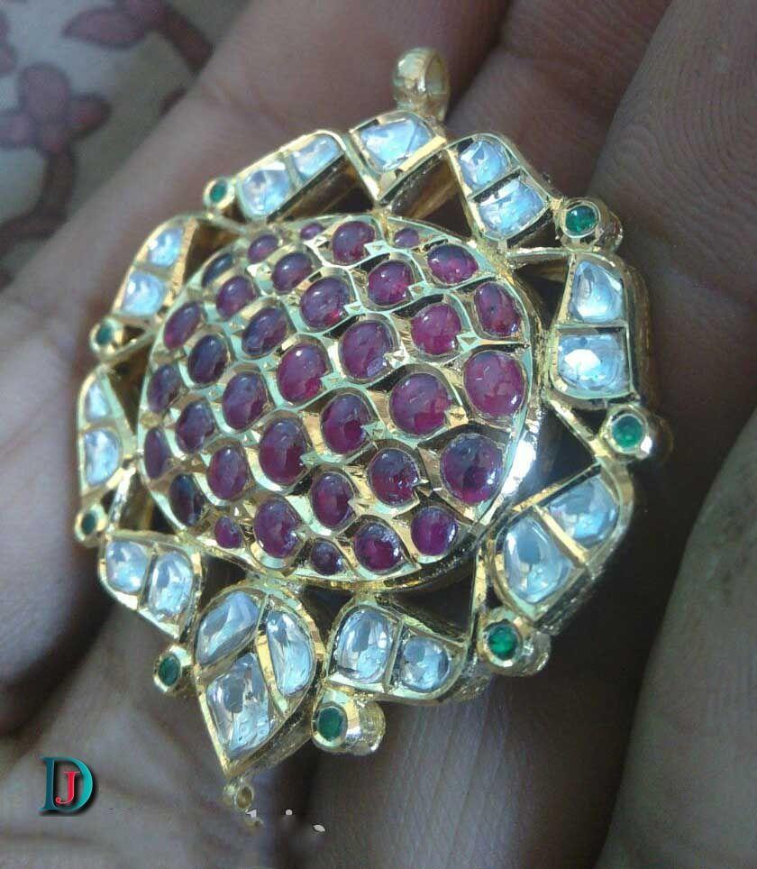 New and Latest Design of Rajasthani Desi gold kundan Gala-Pendal 