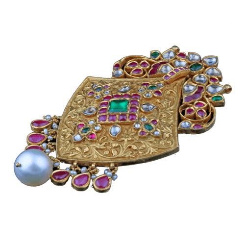 New and Latest Design of Rajasthani Desi gold kundan Gala-Pendal 