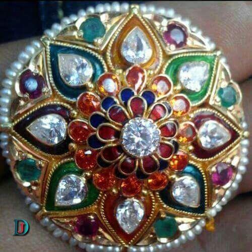 New and Latest Design of Rajasthani Desi gold kundan Rakhdi 