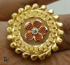New and Latest Design of Rajasthani Desi gold kundan Ladies-Ring 