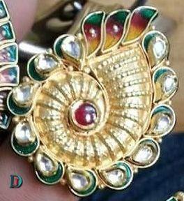 New and Latest Design of Rajasthani Desi gold kundan Ladies-Ring 
