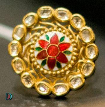 New and Latest Design of Rajasthani Desi gold kundan Ladies-Ring 