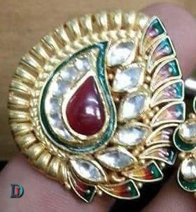 New and Latest Design of Rajasthani Desi gold kundan Ladies-Ring 