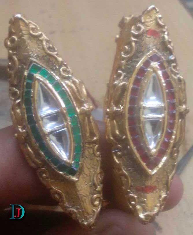 New and Latest Design of Rajasthani Desi gold kundan Ladies-Ring 