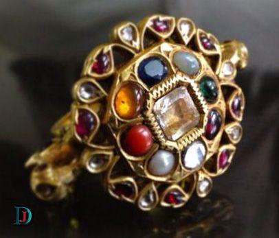 New and Latest Design of Rajasthani Desi gold kundan Ladies-Ring 