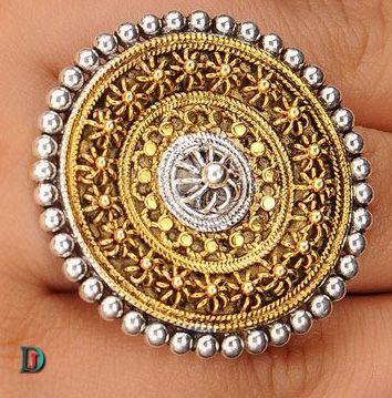 New and Latest Design of Rajasthani Desi gold kundan Ladies-Ring 
