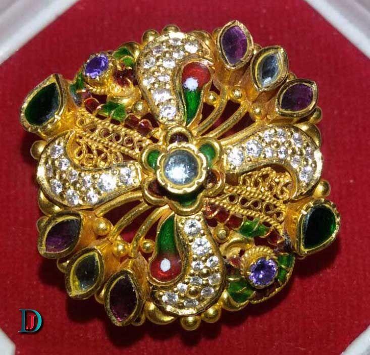 New and Latest Design of Rajasthani Desi gold kundan Ladies-Ring 