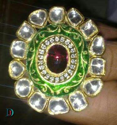 New and Latest Design of Rajasthani Desi gold kundan Ladies-Ring 