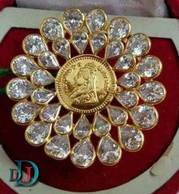New and Latest Design of Rajasthani Desi gold kundan Ladies-Ring 