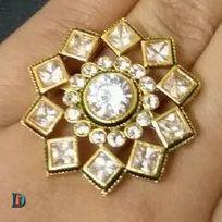 New and Latest Design of Rajasthani Desi gold kundan Ladies-Ring 