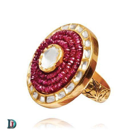 New and Latest Design of Rajasthani Desi gold kundan Ladies-Ring 