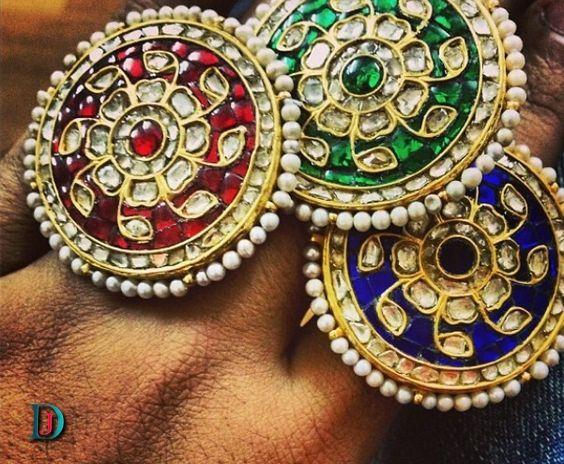 New and Latest Design of Rajasthani Desi gold kundan Ladies-Ring 