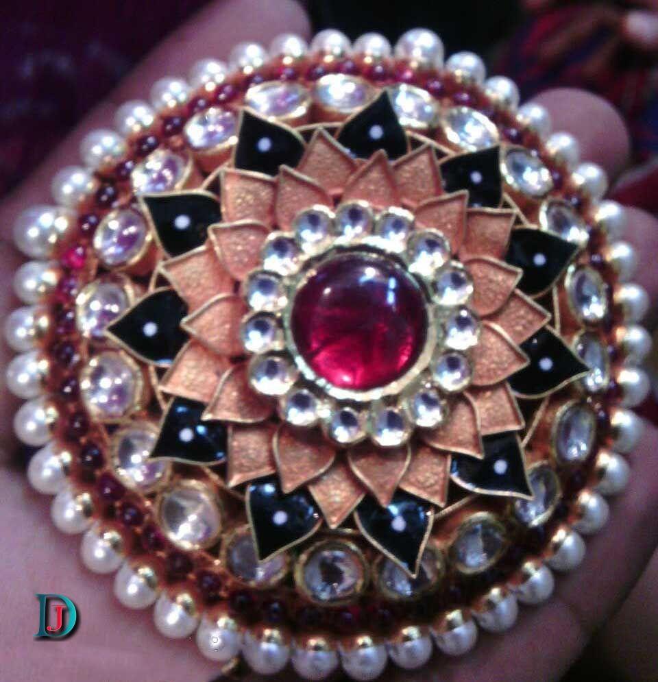 New and Latest Design of Rajasthani Desi gold kundan Ladies-Ring 
