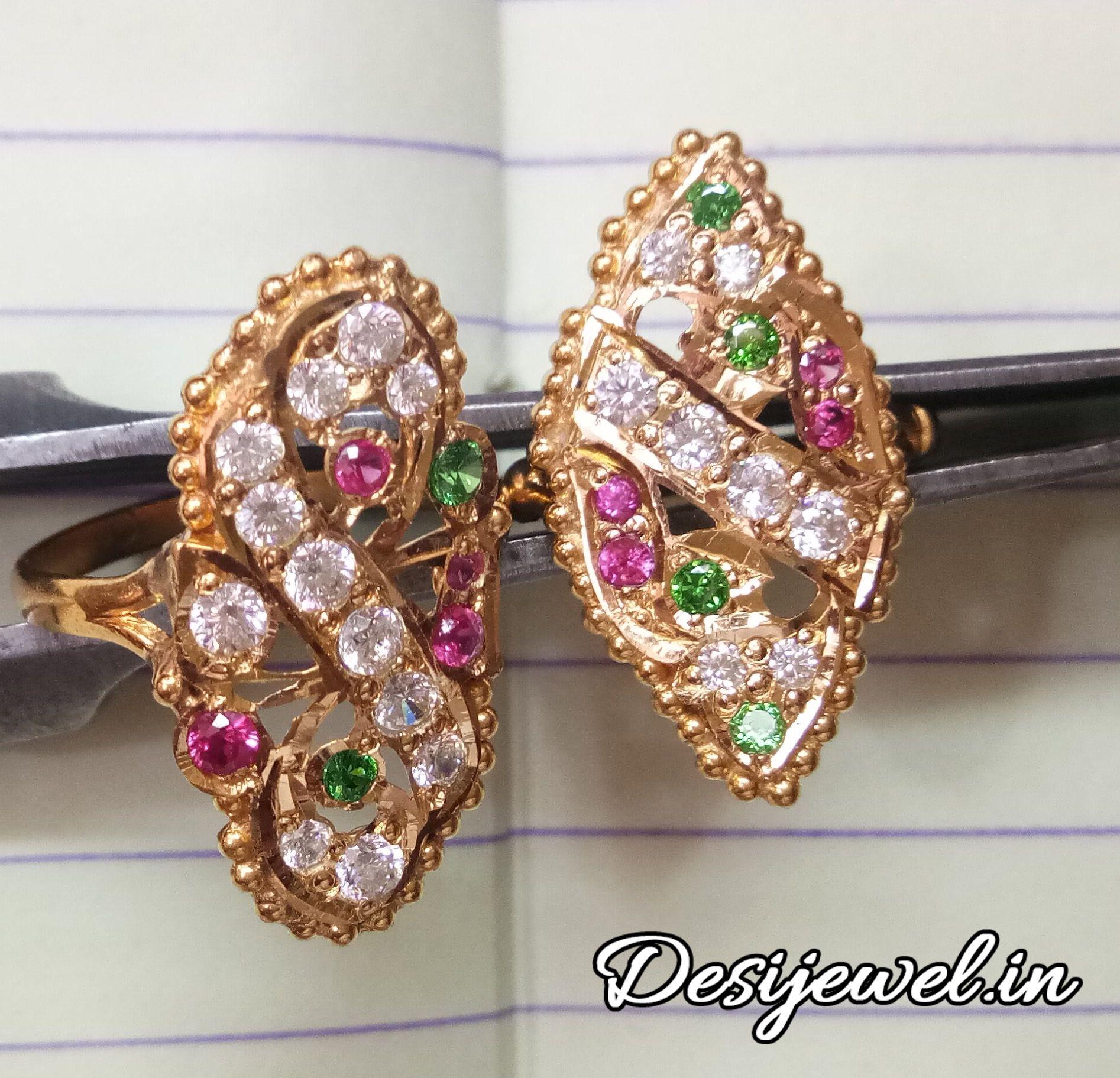 New and Latest Design of Rajasthani Desi gold Ladies-Ring 
