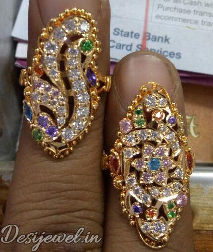 New and Latest Design of Rajasthani Desi gold Ladies-Ring 