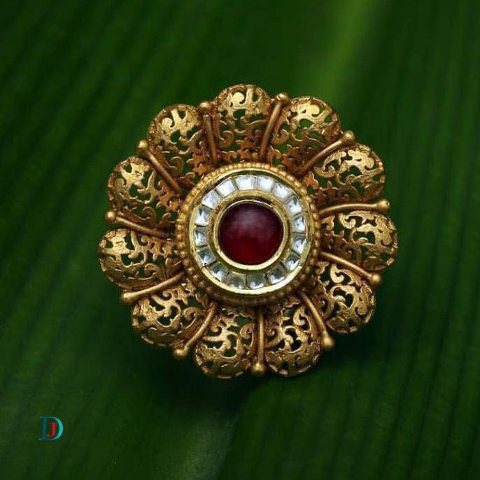 New and Latest Design of Desi Indian Rajasthani Gold Ladies-Ring 