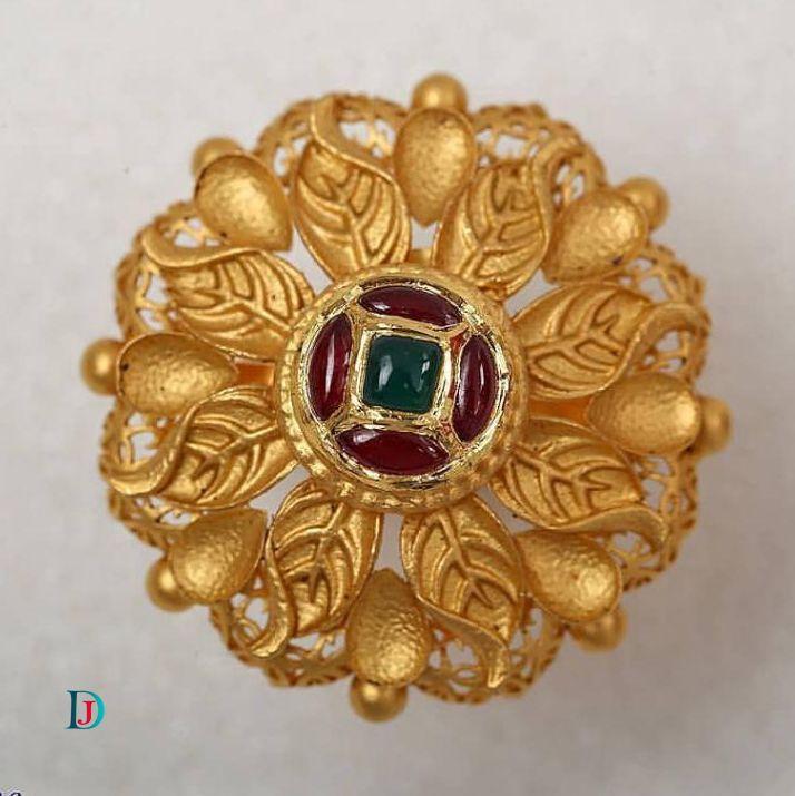 New and Latest Design of Desi Indian Rajasthani Gold Ladies-Ring 