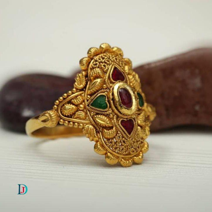 New and Latest Design of Desi Indian Rajasthani Gold Ladies-Ring 