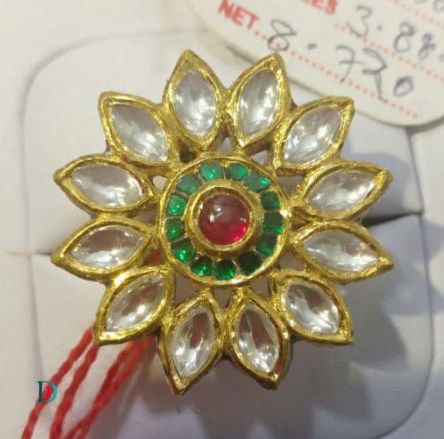 New and Latest Design of Desi Indian Rajasthani Gold Ladies-Ring 