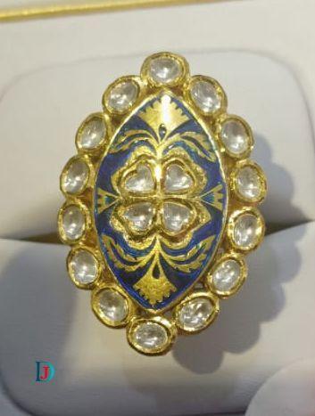 New and Latest Design of Desi Indian Rajasthani Gold Ladies-Ring 