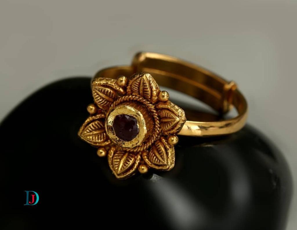 New and Latest Design of Desi Indian Rajasthani Gold Ladies-Ring 