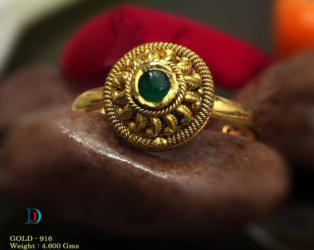 New and Latest Design of Desi Indian Rajasthani Gold Ladies-Ring 