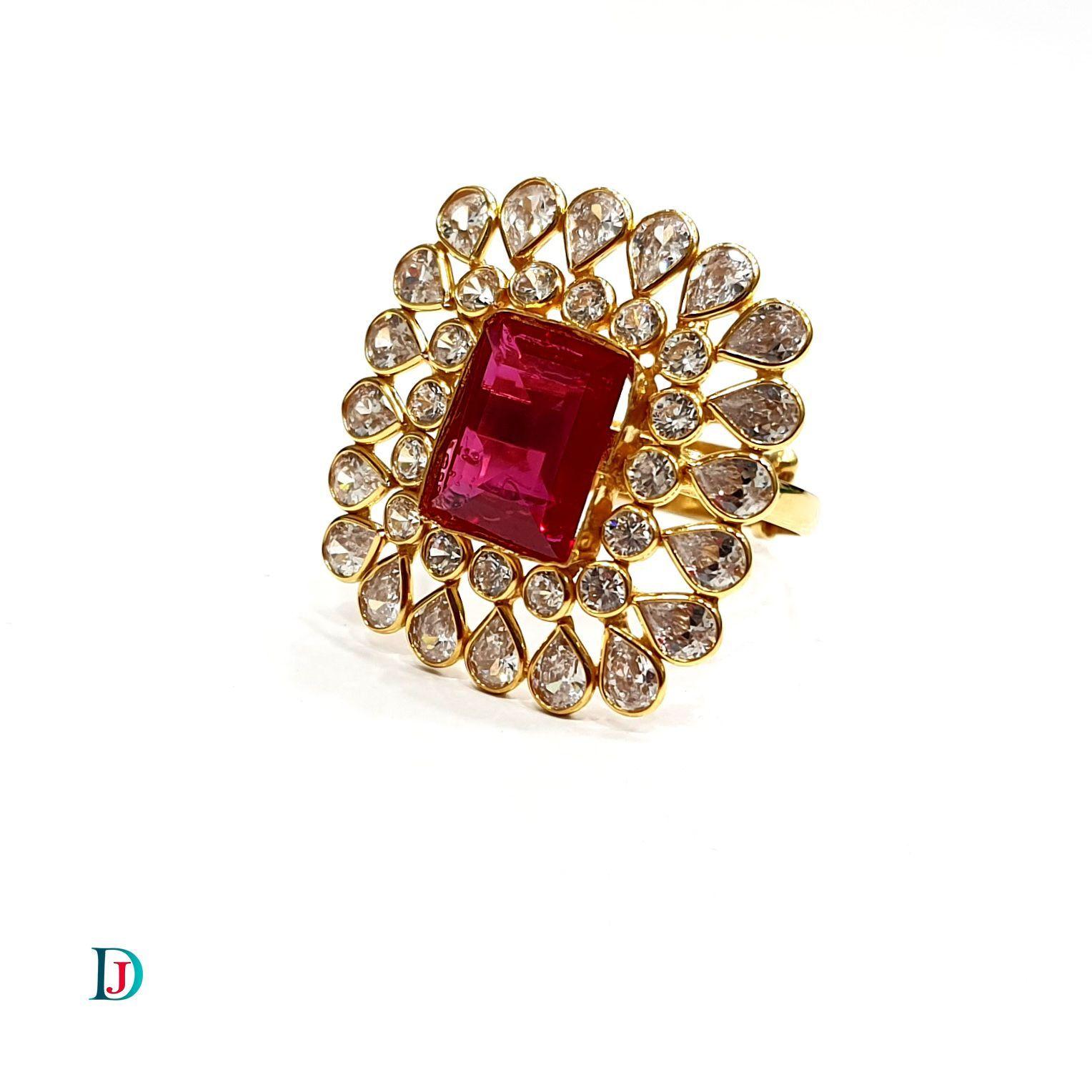 New and Latest Design of Desi Indian Rajasthani Gold Ladies-Ring 