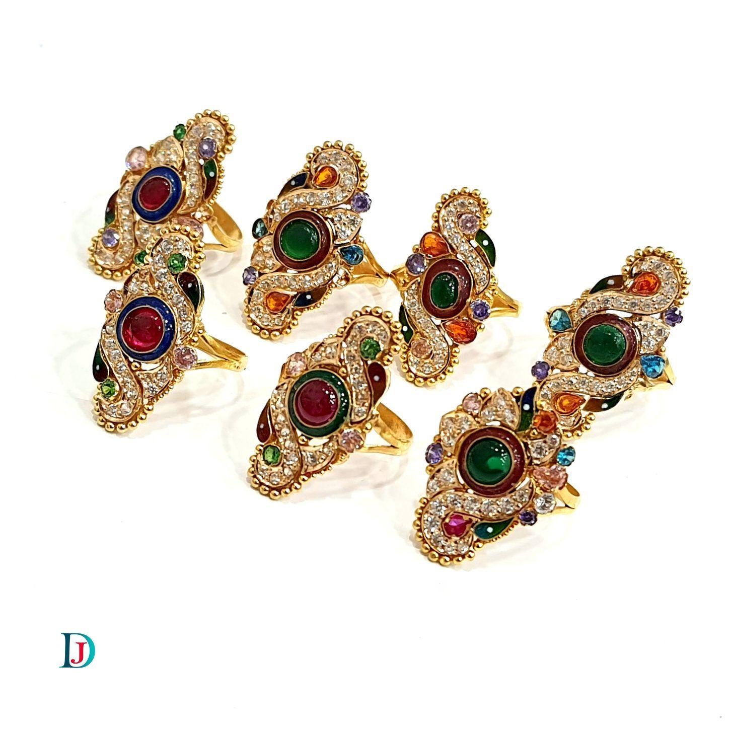 New and Latest Design of Desi Indian Rajasthani Gold Ladies-Ring 