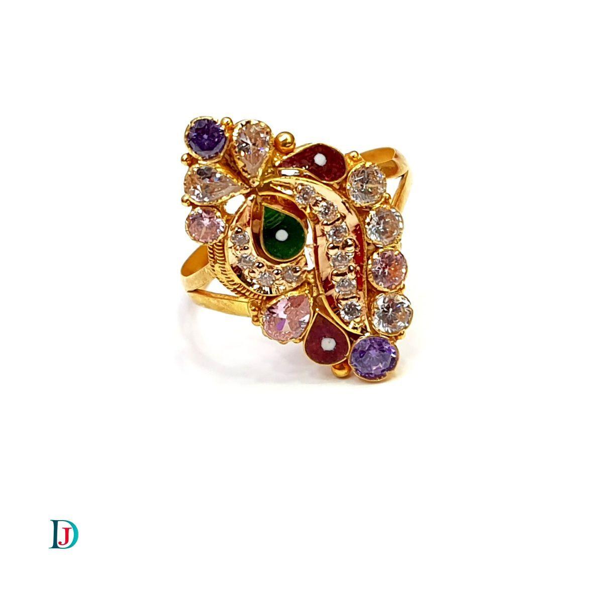 New and Latest Design of Desi Indian Rajasthani Gold Ladies-Ring 