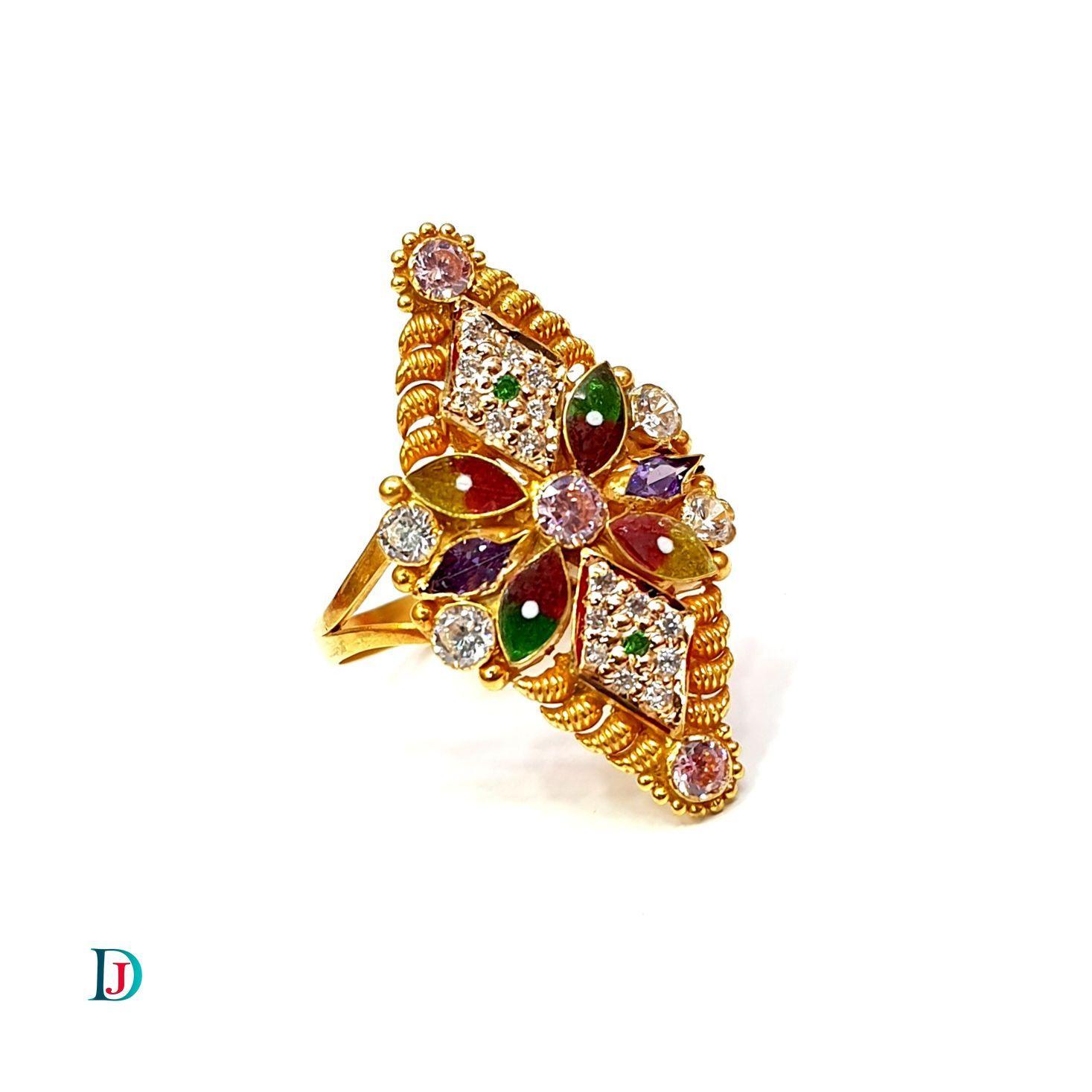 New and Latest Design of Desi Indian Rajasthani Gold Ladies-Ring 