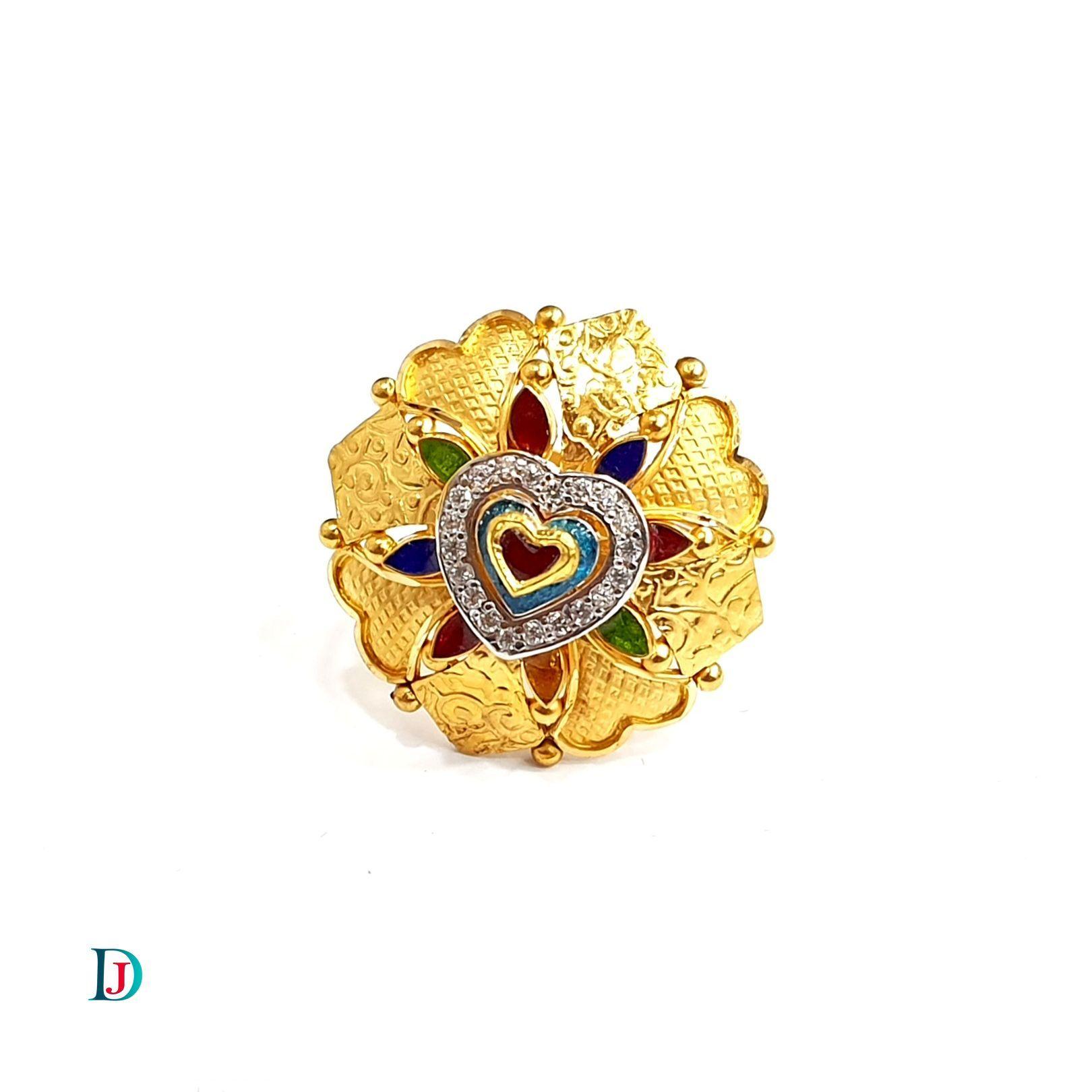 New and Latest Design of Desi Indian Rajasthani Gold Ladies-Ring 
