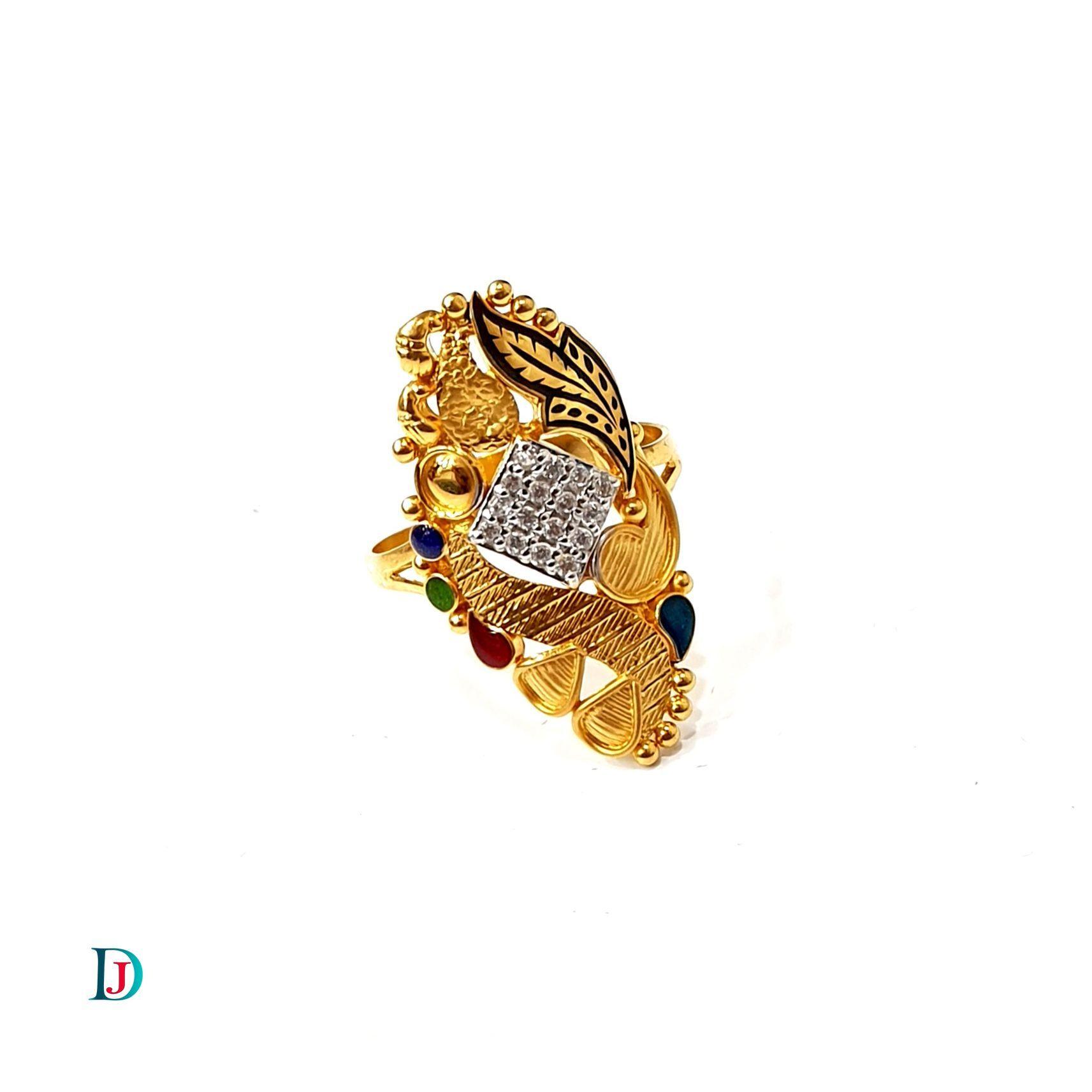 New and Latest Design of Desi Indian Rajasthani Gold Ladies-Ring 