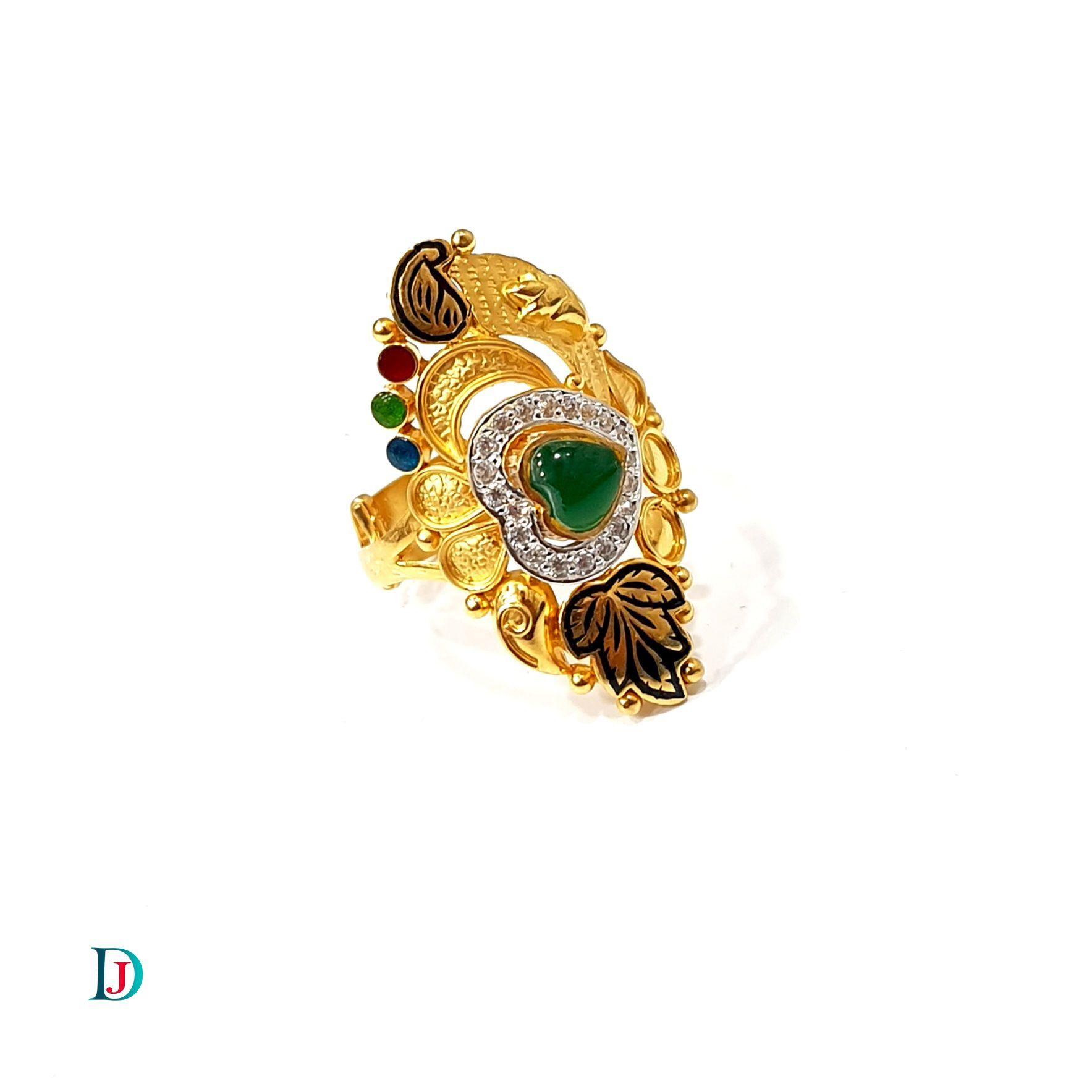 New and Latest Design of Desi Indian Rajasthani Gold Ladies-Ring 
