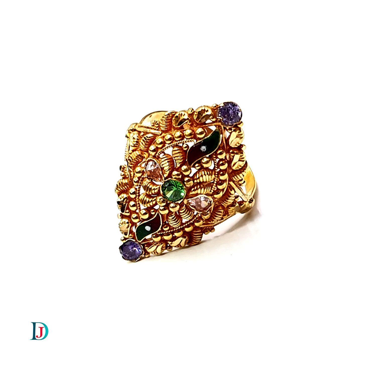 New and Latest Design of Desi Indian Rajasthani Gold Ladies-Ring 