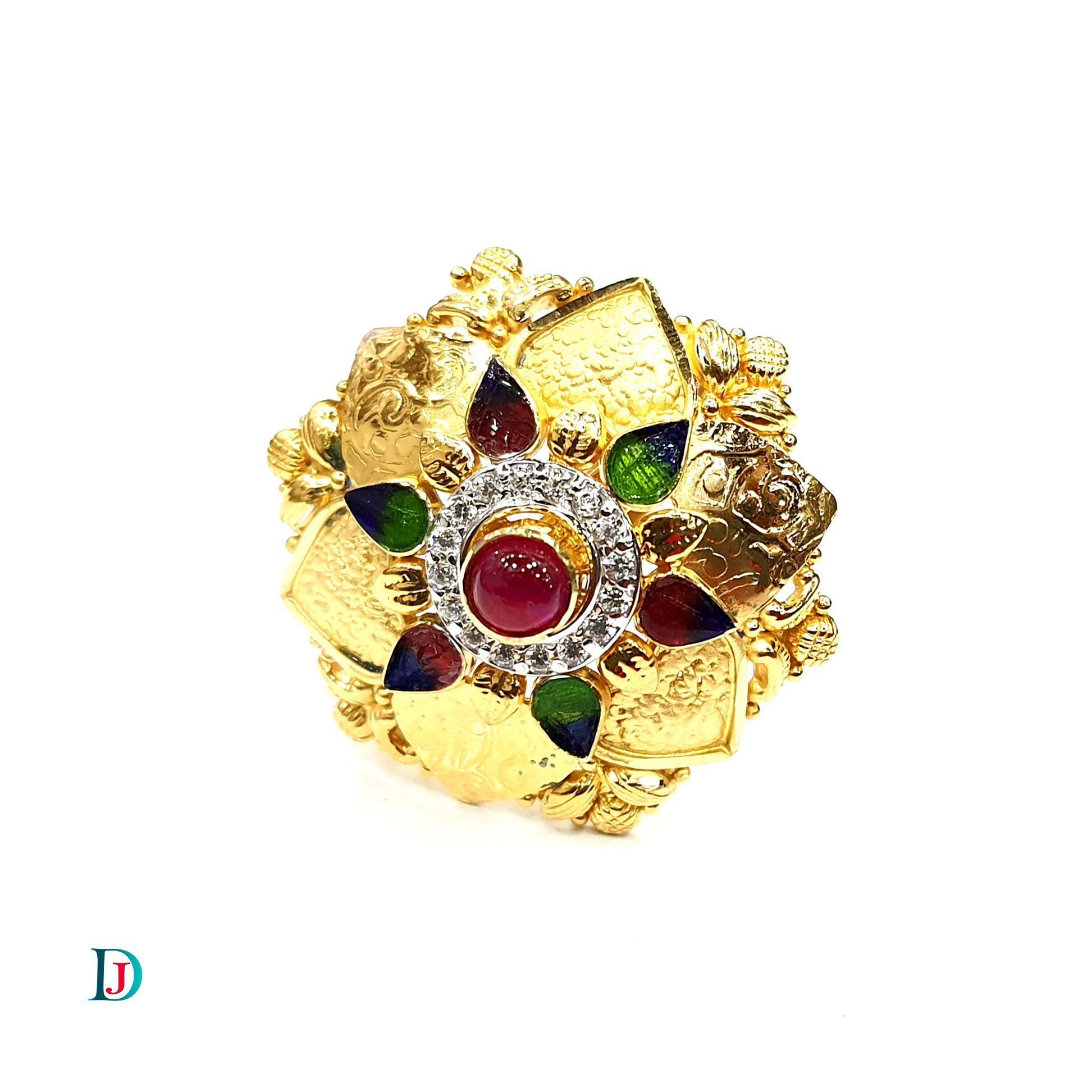 New and Latest Design of Desi Indian Rajasthani Gold Ladies-Ring 