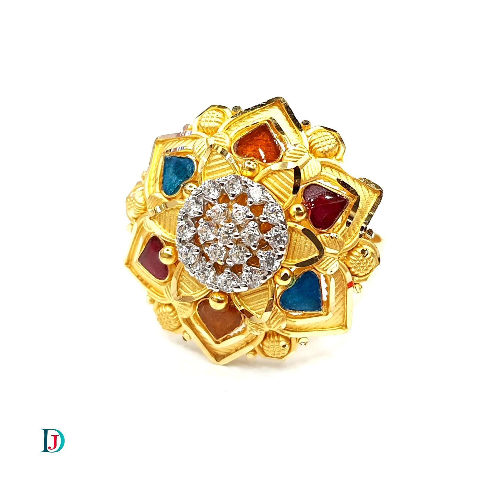 New and Latest Design of Desi Indian Rajasthani Gold Ladies-Ring 