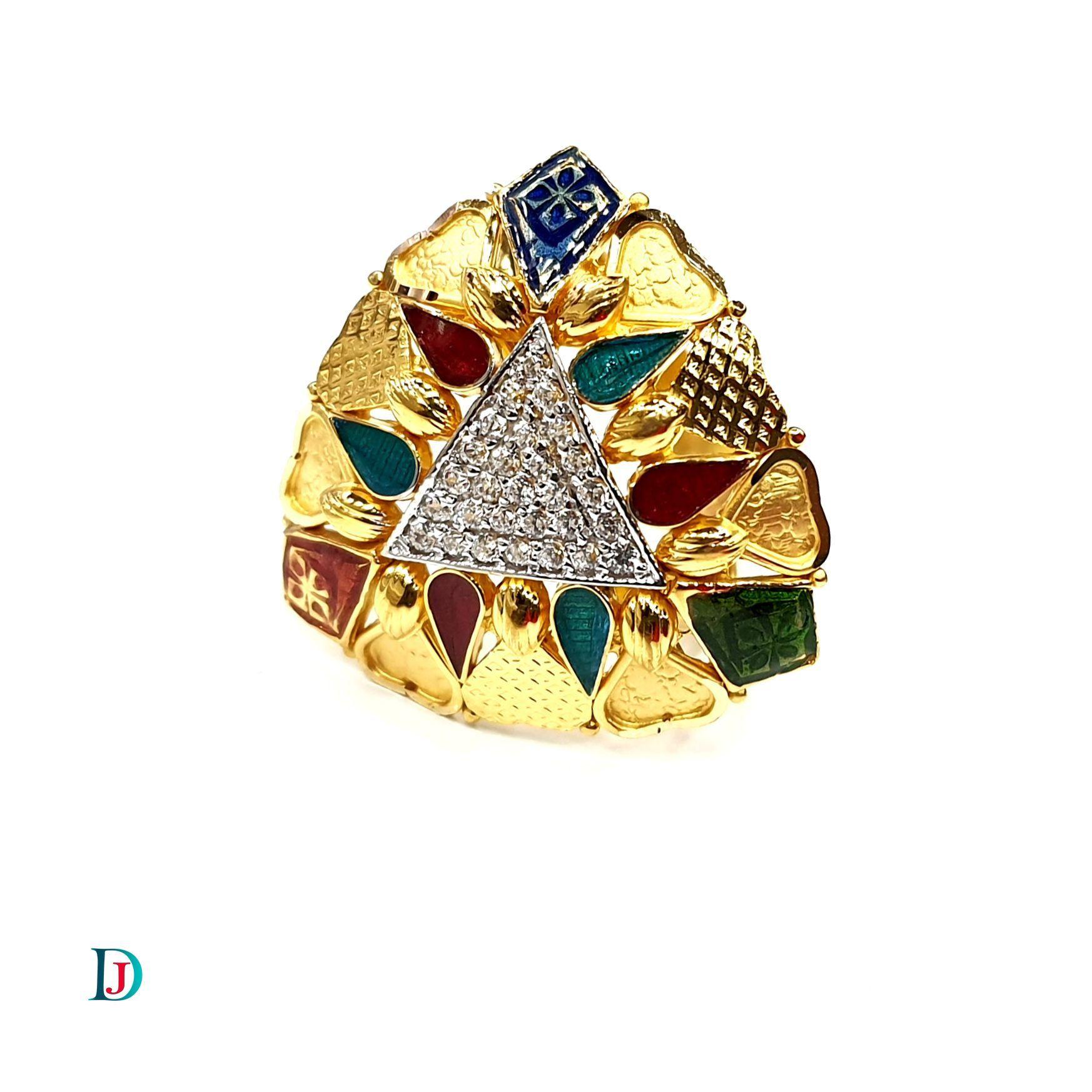 New and Latest Design of Desi Indian Rajasthani Gold Ladies-Ring 