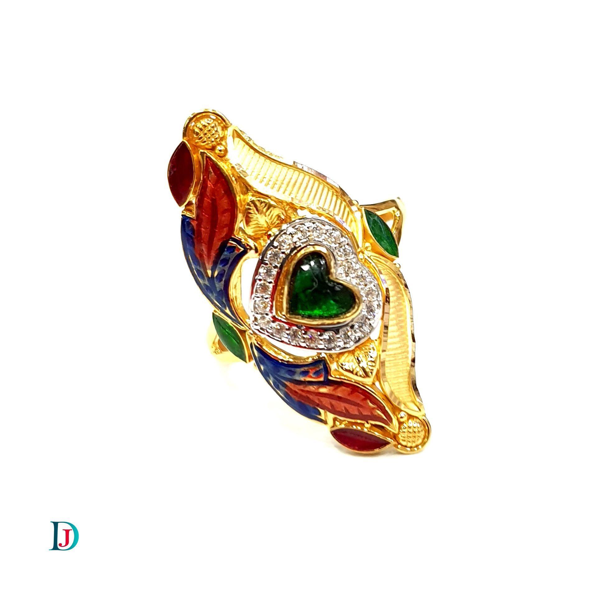 New and Latest Design of Desi Indian Rajasthani Gold Ladies-Ring 