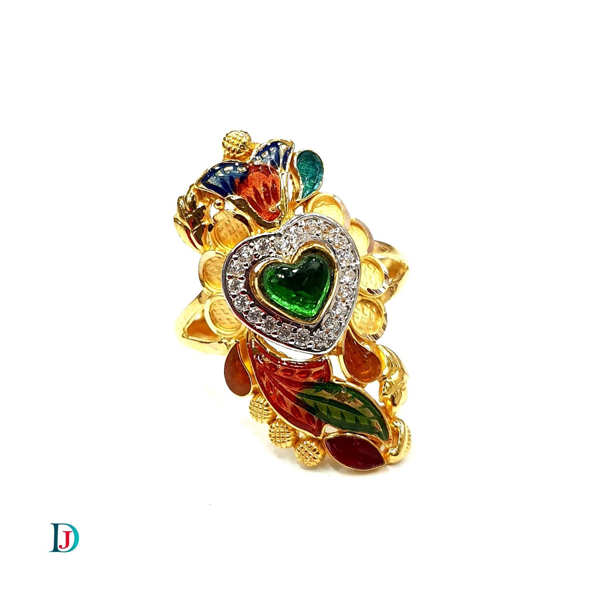New and Latest Design of Desi Indian Rajasthani Gold Ladies-Ring 