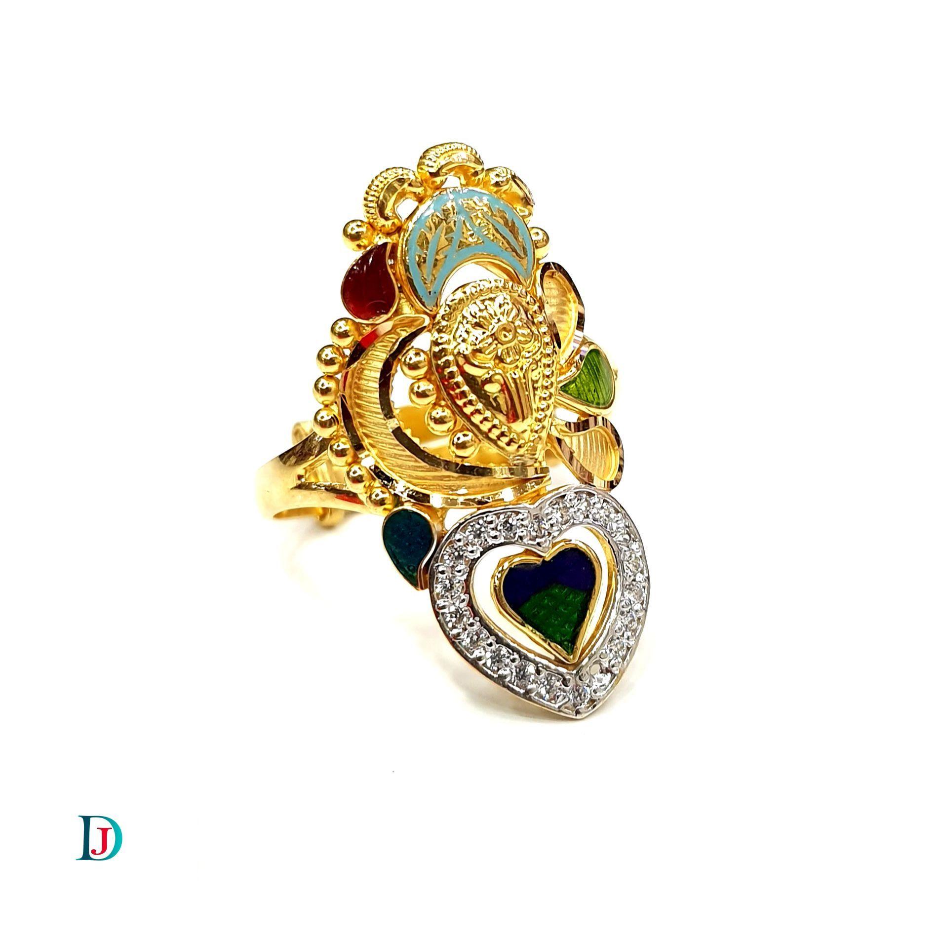 New and Latest Design of Desi Indian Rajasthani Gold Ladies-Ring 