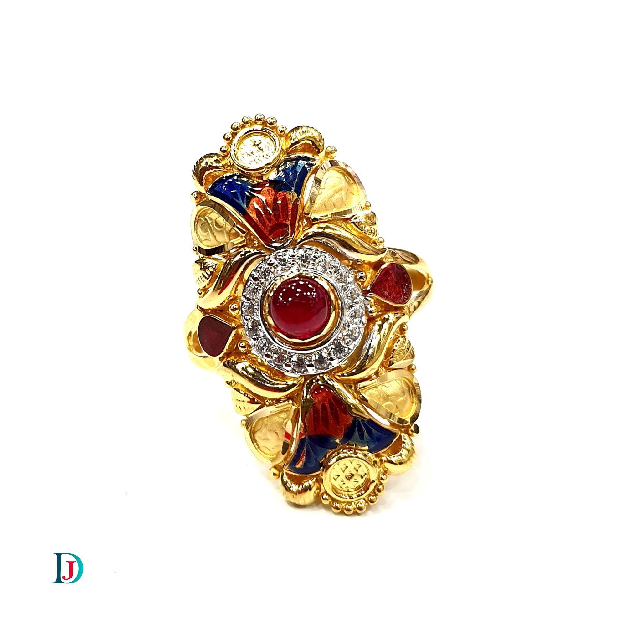 New and Latest Design of Desi Indian Rajasthani Gold Ladies-Ring 