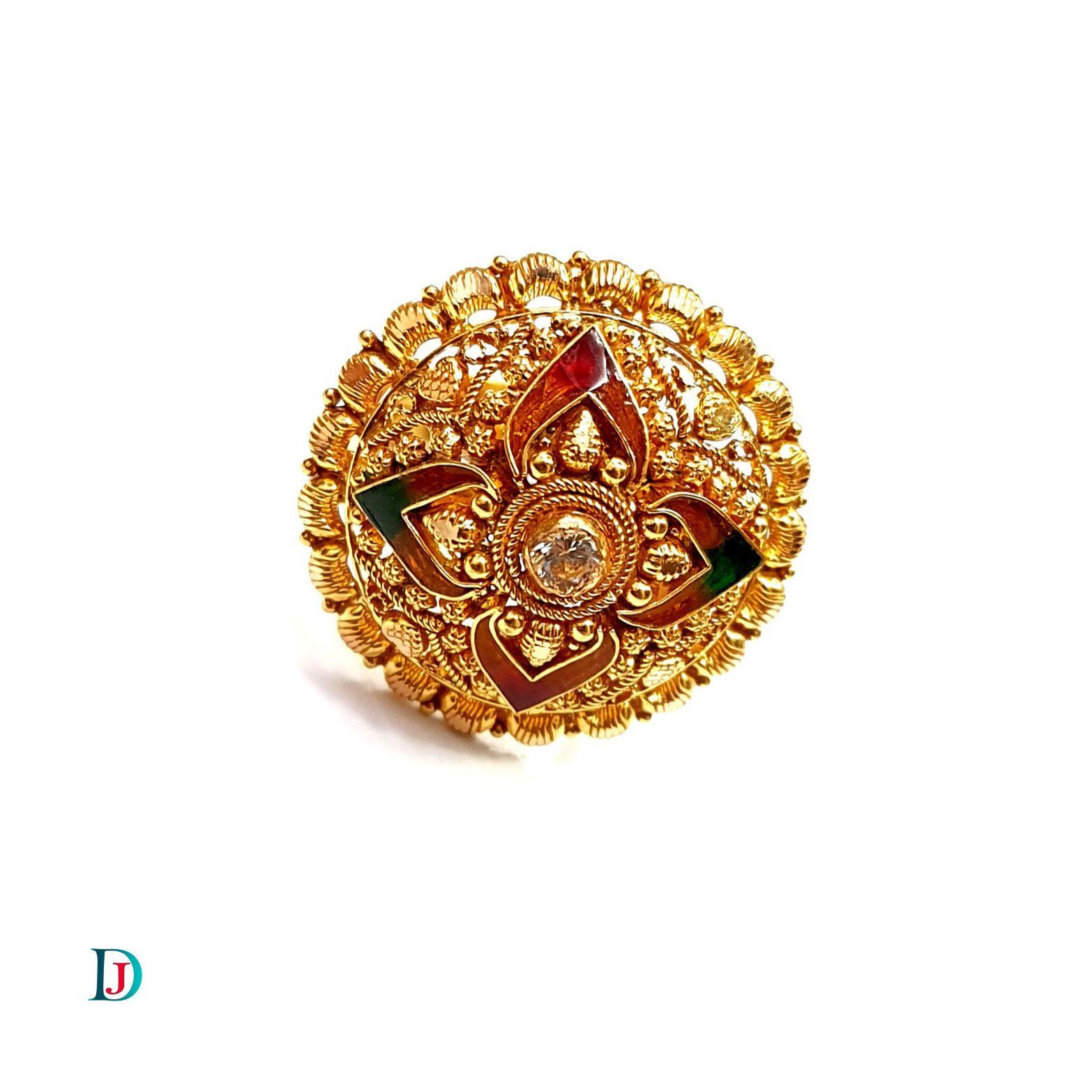 New and Latest Design of Desi Indian Rajasthani Gold Ladies-Ring 