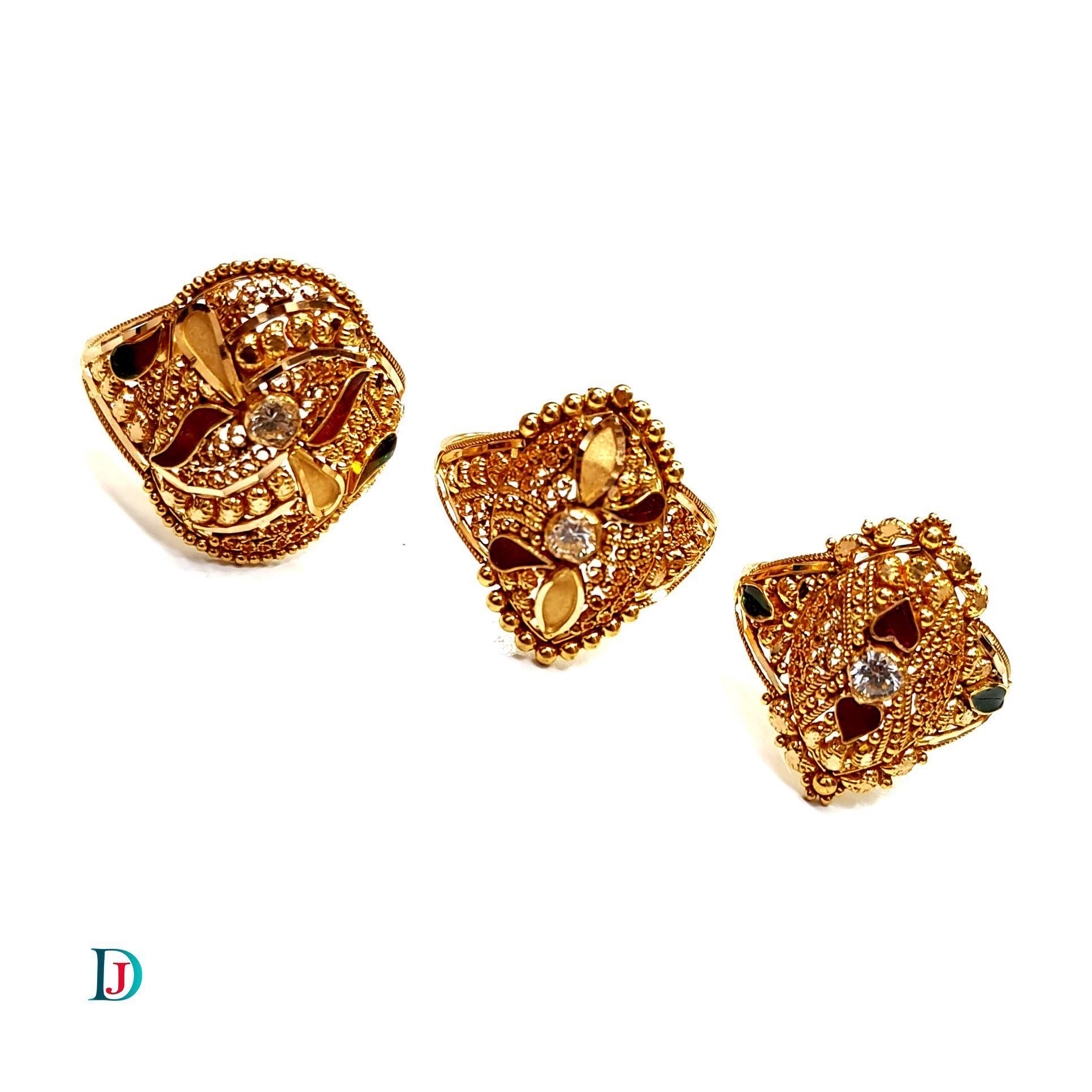 New and Latest Design of Desi Indian Rajasthani Gold Ladies-Ring 