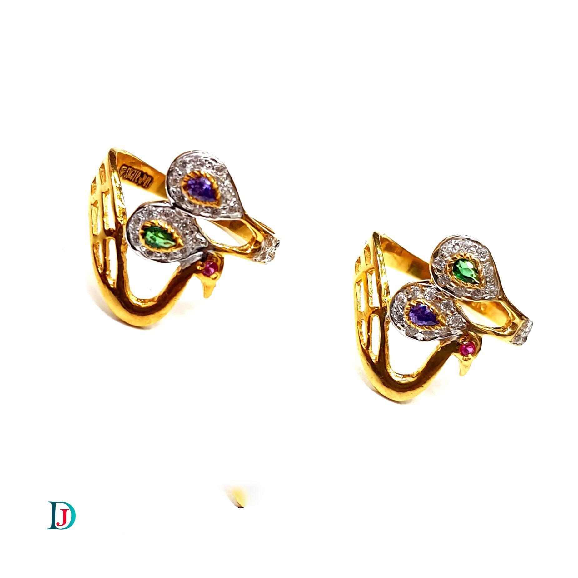 New and Latest Design of Desi Indian Rajasthani Gold Ladies-Ring 