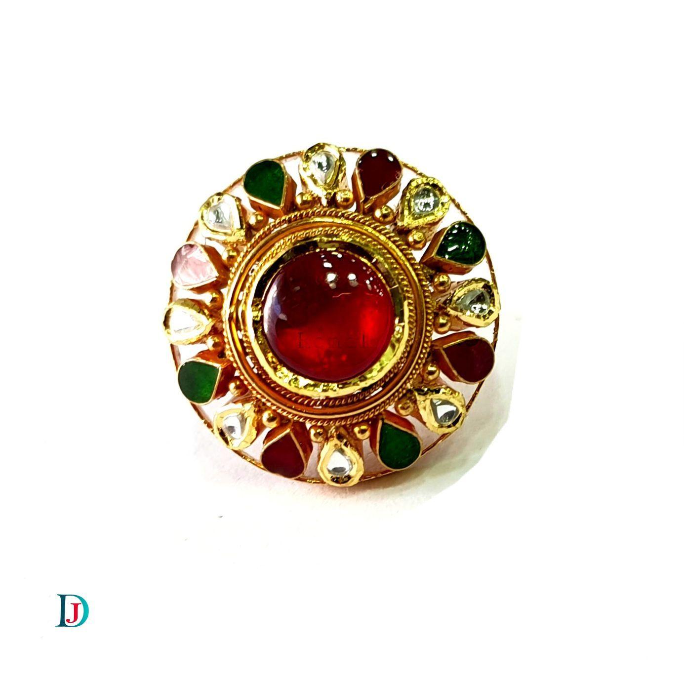 New and Latest Design of Desi Indian Rajasthani Gold Ladies-Ring 