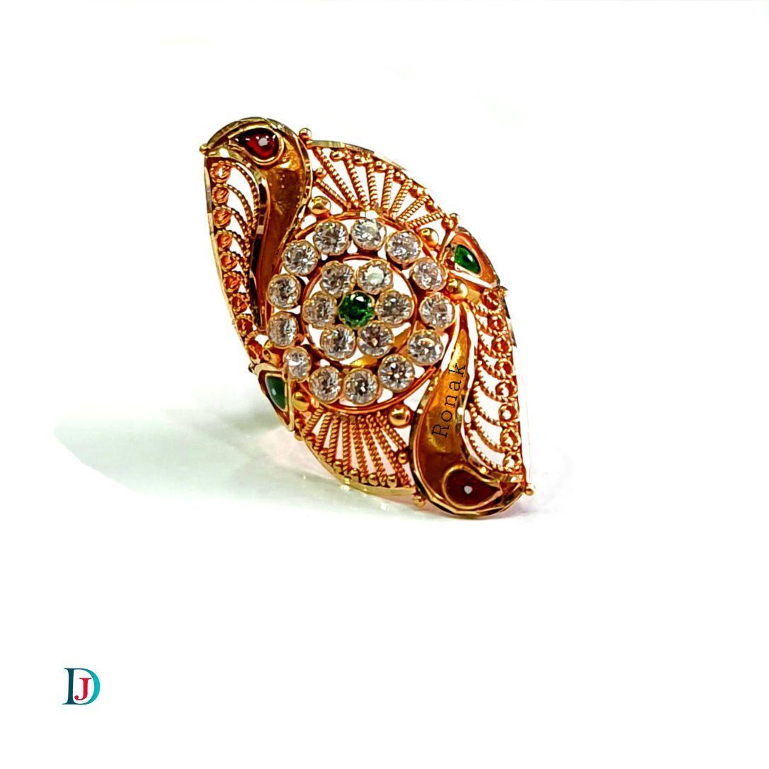 New and Latest Design of Desi Indian Rajasthani Gold Ladies-Ring 