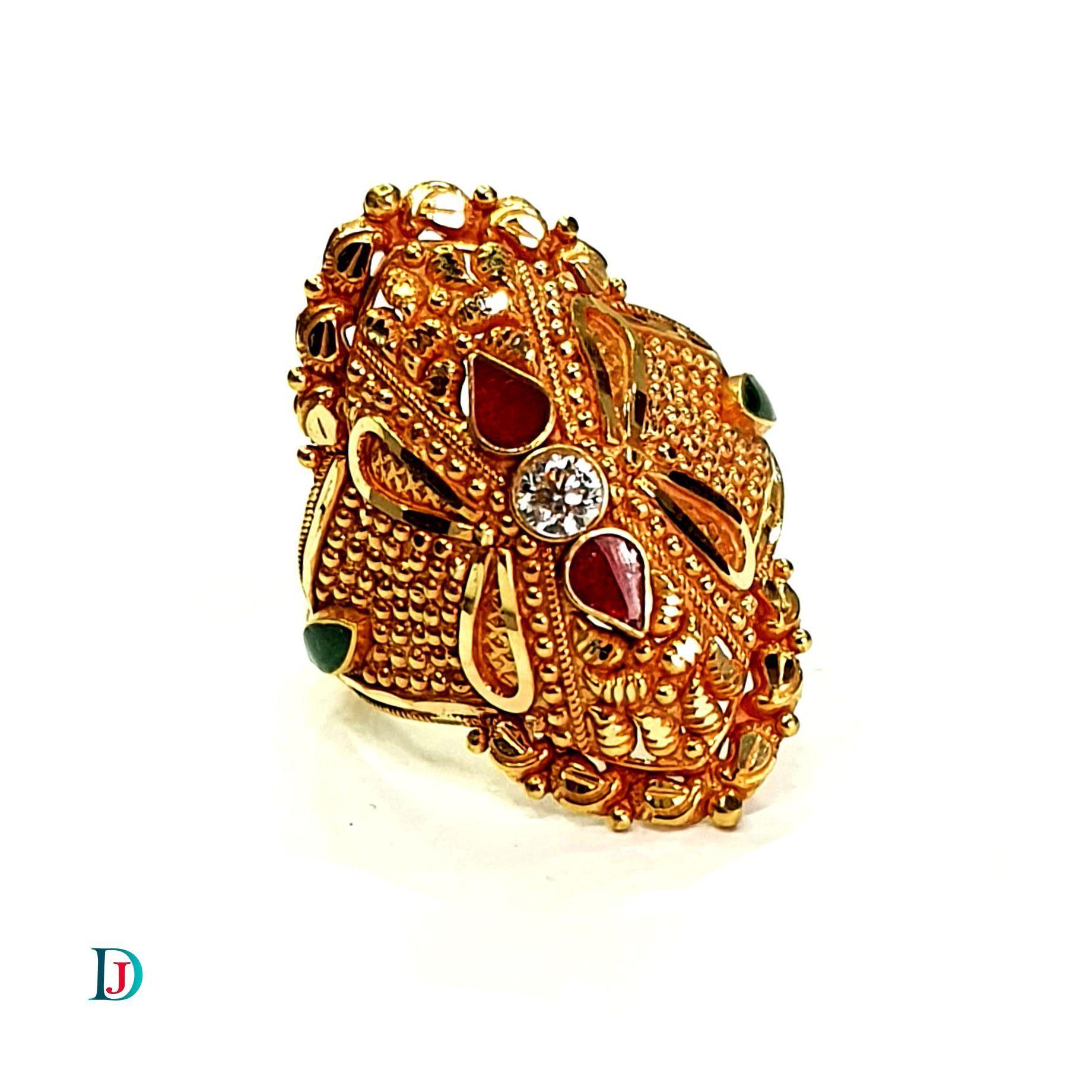 New and Latest Design of Desi Indian Rajasthani Gold Ladies-Ring 