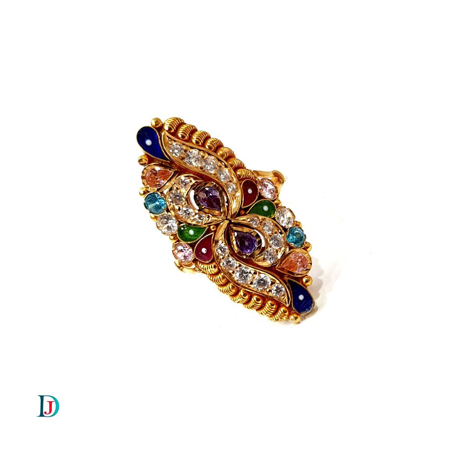 New and Latest Design of Desi Indian Rajasthani Gold Ladies-Ring 